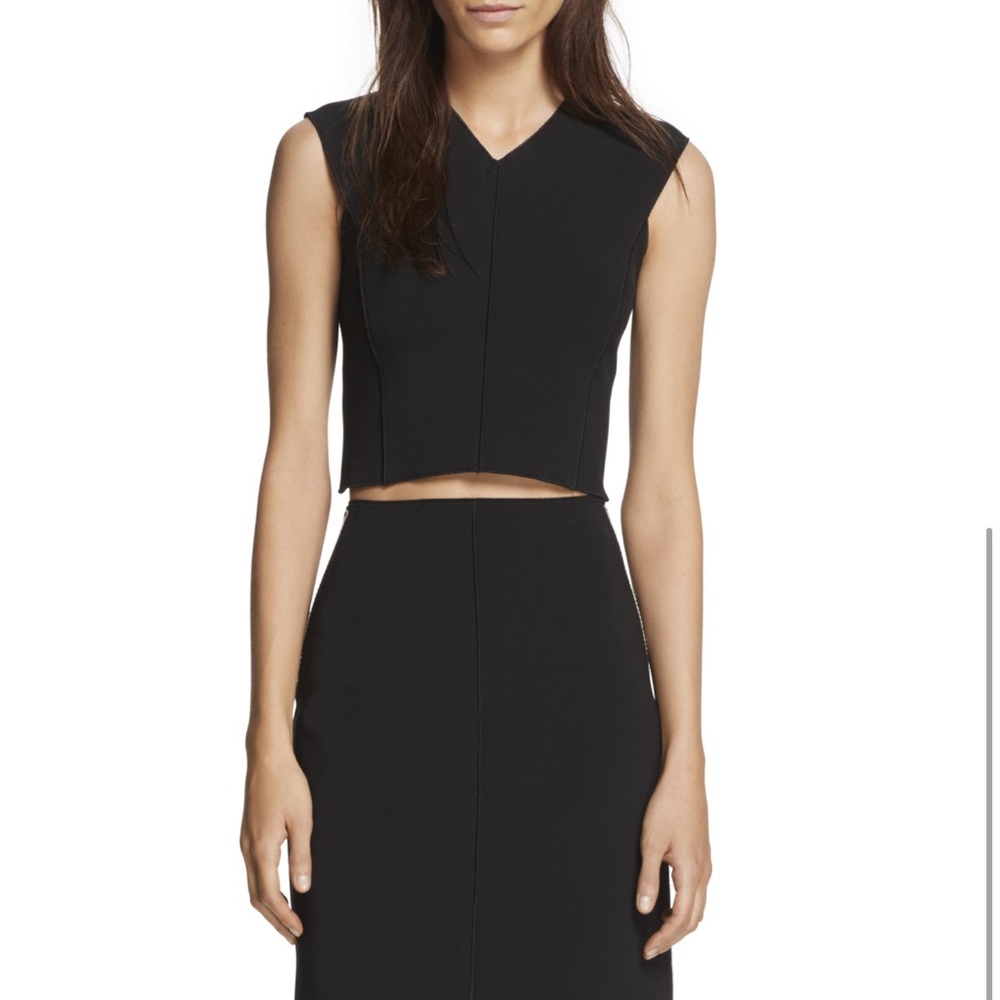 NWT - rag & bone Black X Crop Top - size Large